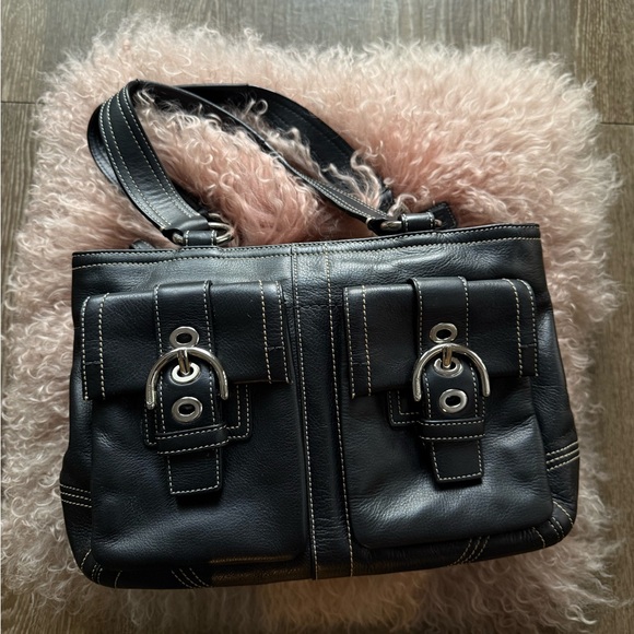 Coach Handbags - Coach SoHo  Black Leather Handbag - F08A09